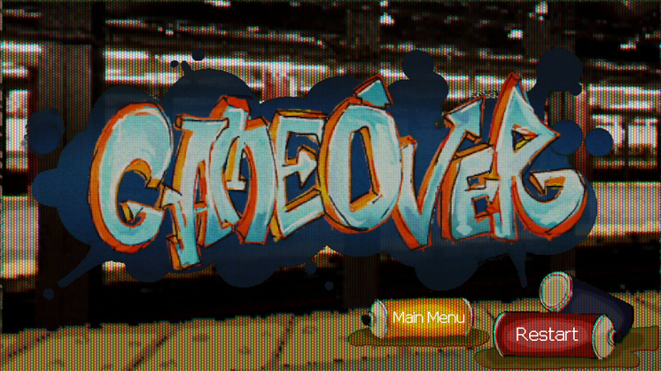 game over screen